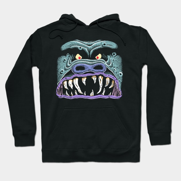 Monster Face Hoodie by Angel Robot